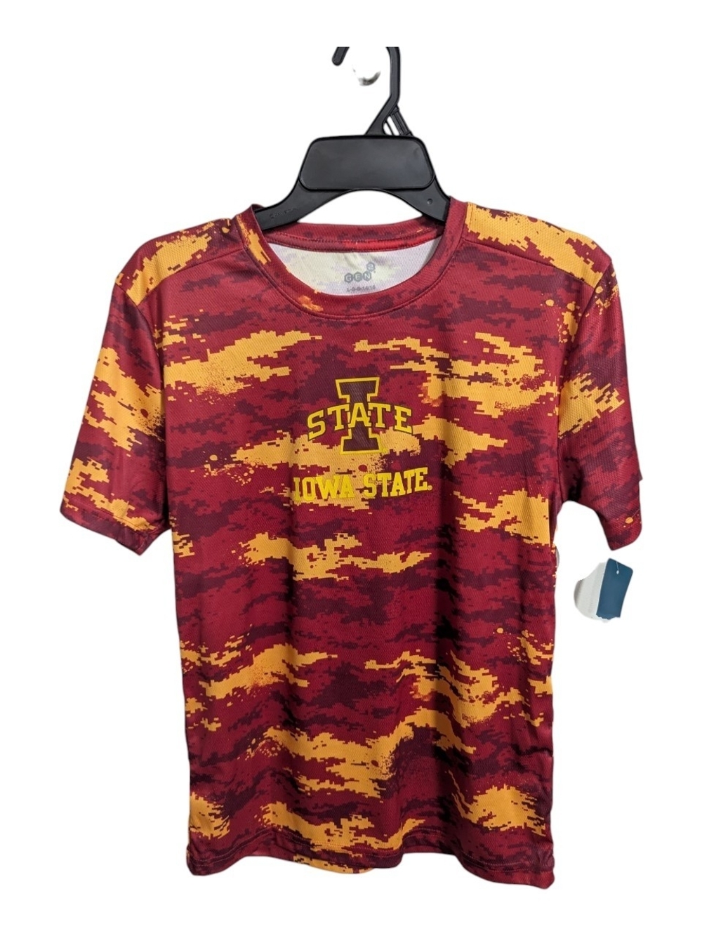 GEN2 Youth Iowa State Cyclones Shirt Sz L 14/16 Cardinal Dry Fit